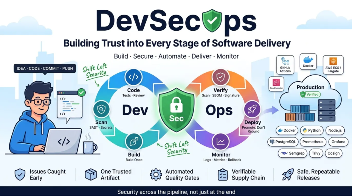 DevSecOps pipeline on AWS ECS